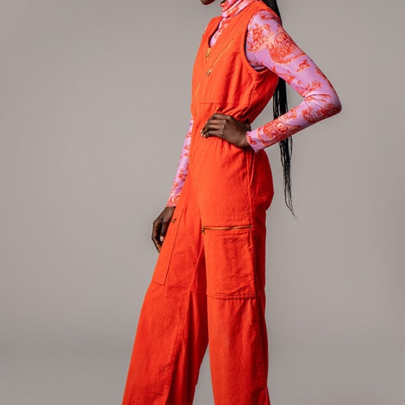 Rachel Antonoff Orange Jumpsuit - Picture 4 of 6